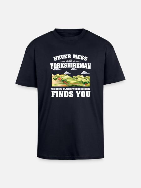 Countries Yorkshire - Unisex Oversized Heavyweight T-shirt - french navy