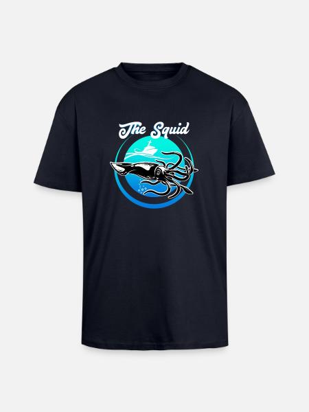 Squid - Unisex Oversized Heavyweight T-shirt - french navy