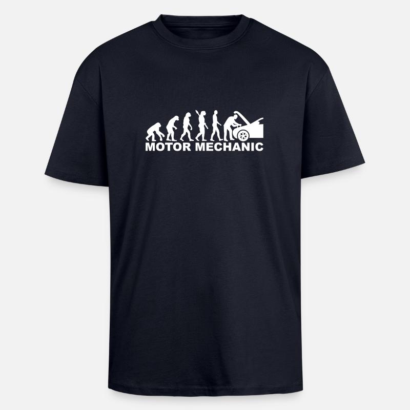 Motor mechanic - T-shirt unisexe oversize épais - bleu marine
