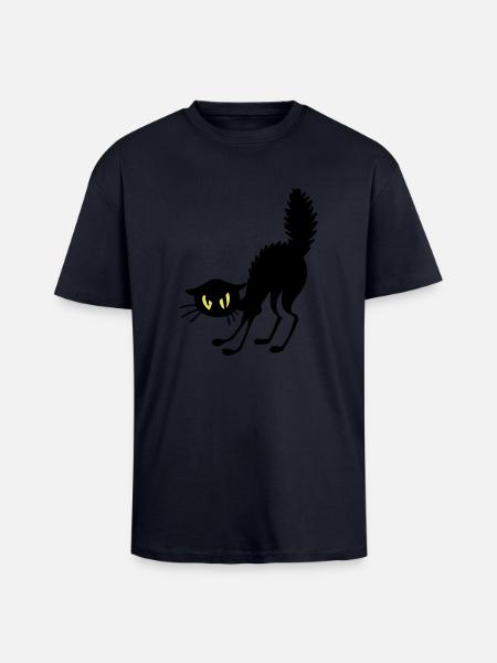 Annoyed cat - Unisex Oversized Heavyweight T-shirt - french navy