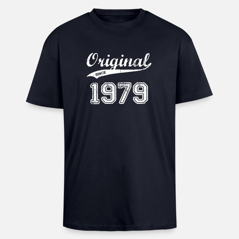 1979 - Oversized Heavyweight Unisex T-Shirt - French Navy