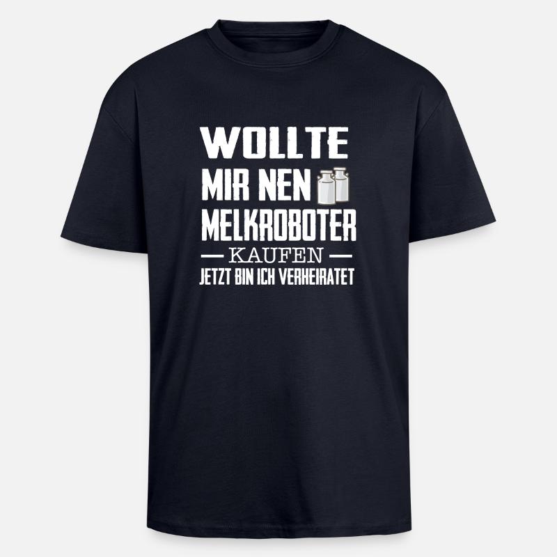 Melkroboter - Oversized Heavyweight Unisex T-Shirt - French Navy