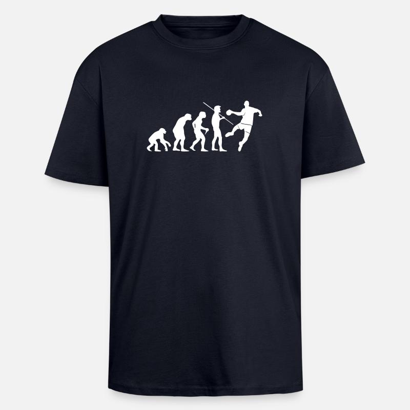 Handball Evolution - Oversized Heavyweight Unisex T-Shirt - French Navy