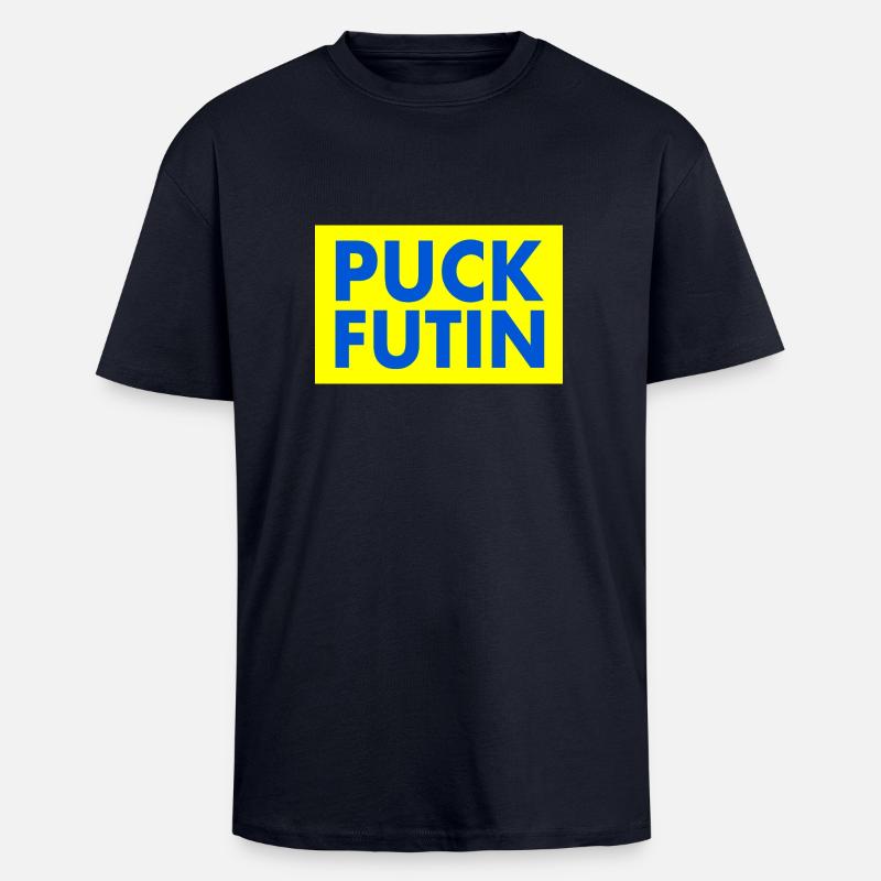 Fck ptn - Oversized Heavyweight Unisex T-Shirt - French Navy