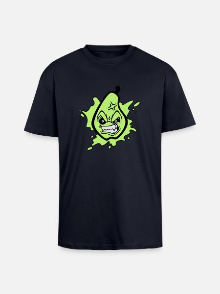 Angry pear - Unisex Oversized Heavyweight T-shirt - french navy