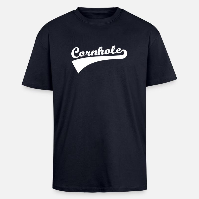 Cornhole - Unisex Oversized Heavyweight T-shirt - french navy