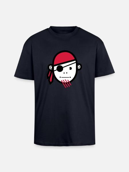 Pirate - Unisex Oversized Heavyweight T-shirt - french navy