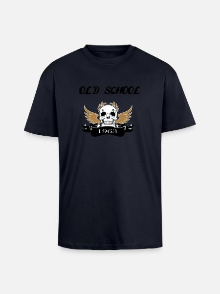 Old school1963 - Unisex Oversized Heavyweight T-shirt - french navy
