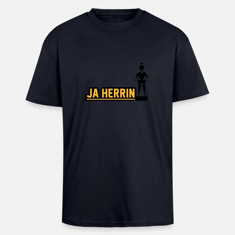 ja_herrin - Oversized Heavyweight Unisex T-Shirt - French Navy