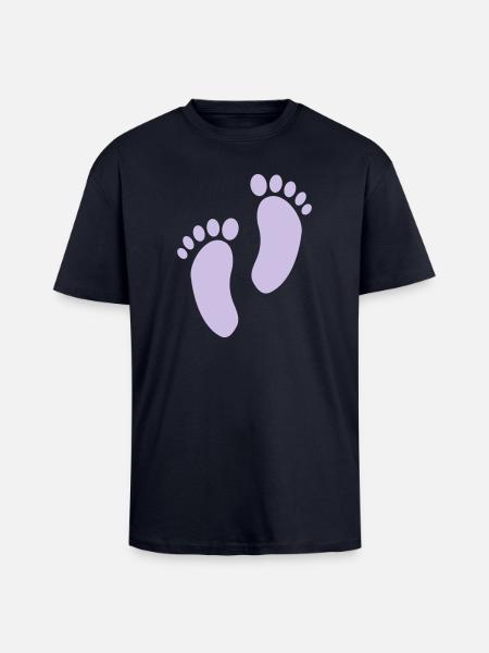 2541614 15465747 foot - Unisex Oversized Heavyweight T-shirt - french navy