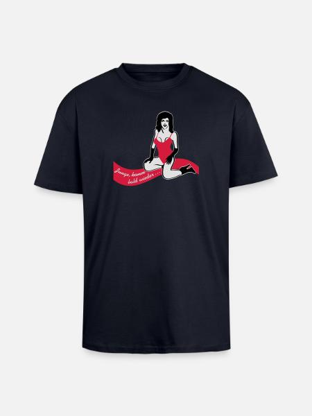 Hamburg - Oversized Heavyweight Unisex T-Shirt - French Navy