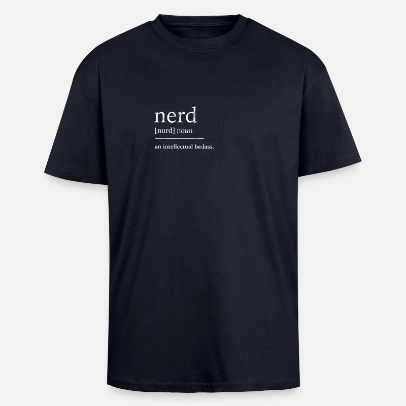 Nerd nerd - Unisex Oversized Heavyweight T-shirt - french navy