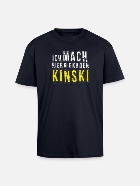 Schlechte Laune - Ausrasten - Lustiger Spruch - Oversized Heavyweight Unisex T-Shirt - French Navy