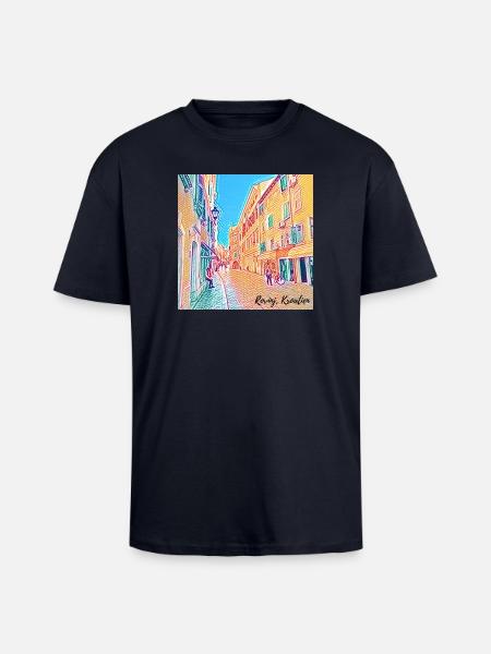 Holiday fever - Croatia - Unisex Oversized Heavyweight T-shirt - french navy