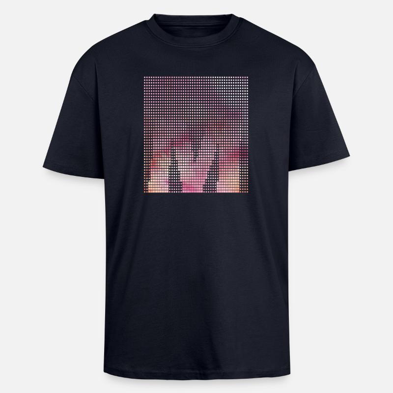 Letter M, Name, der Buchstabe M - Oversized Heavyweight Unisex T-Shirt - French Navy