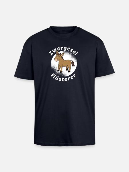 Zwergesel Flüsterer Miniesel Esel Muli Geschenk - Oversized Heavyweight Unisex T-Shirt - French Navy