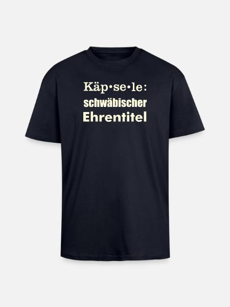 Käpsele - Oversized Heavyweight Unisex T-Shirt - French Navy