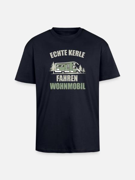 Echte Kerle Wohnmobil Roadtrip - Oversized Heavyweight Unisex T-Shirt - French Navy