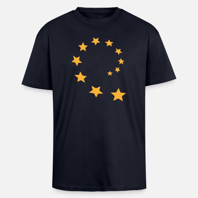 Sternenkreis deformiert 2 - Oversized Heavyweight Unisex T-Shirt - French Navy