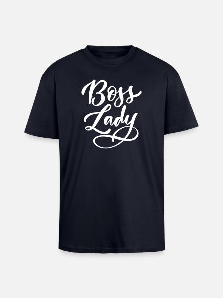 Lady  - Unisex Oversized Heavyweight T-shirt - french navy