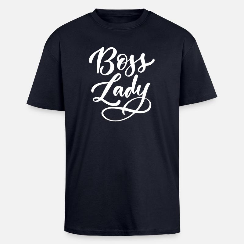 Dame - Oversized Heavyweight Unisex T-Shirt - French Navy