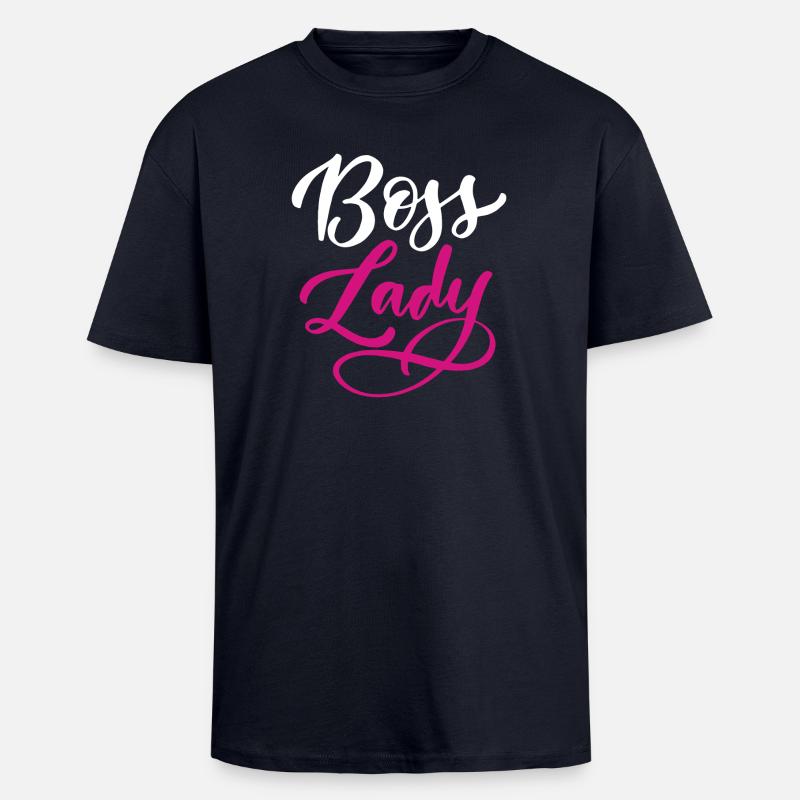 Lady  - Unisex Oversized Heavyweight T-shirt - french navy