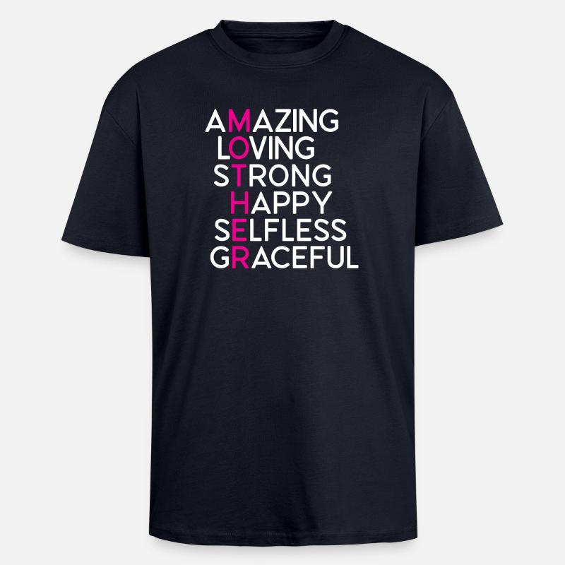 Beste Mutter aller Zeiten - Oversized Heavyweight Unisex T-Shirt - French Navy