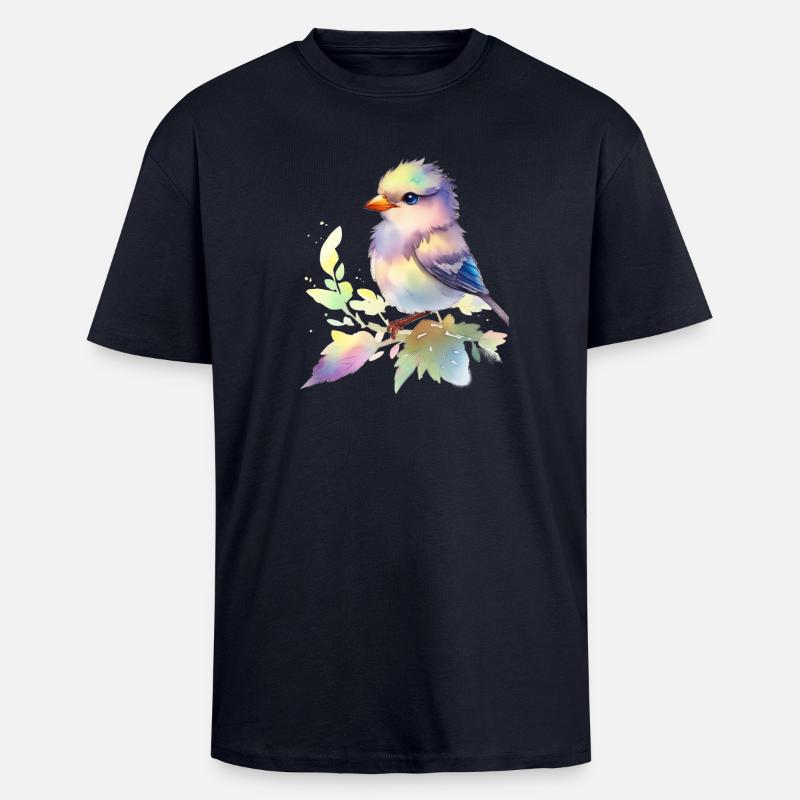 süßer Vogel - Oversized Heavyweight Unisex T-Shirt - French Navy