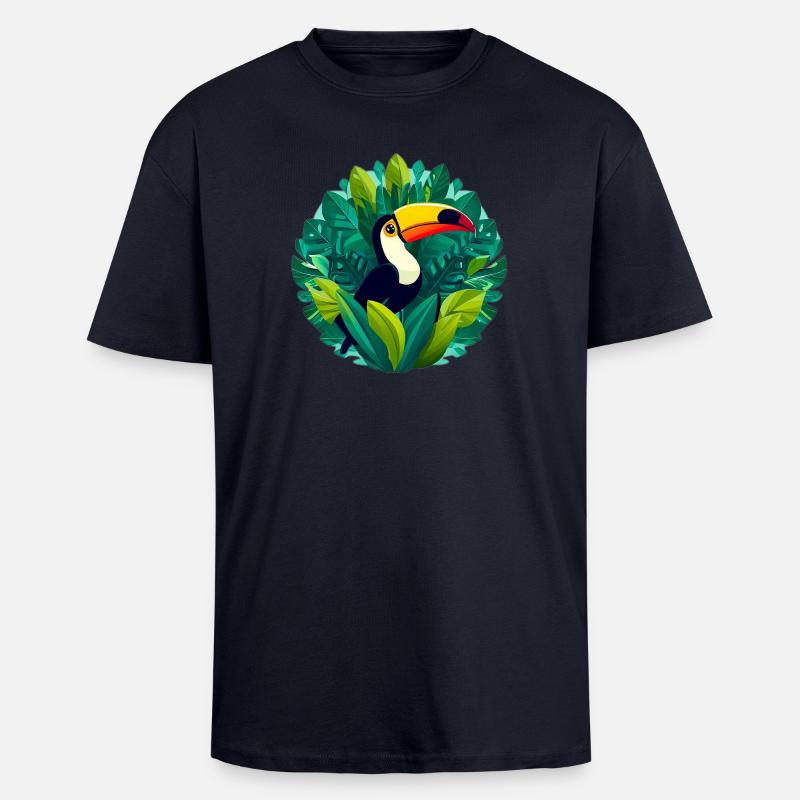 Tukan - Oversized Heavyweight Unisex T-Shirt - French Navy