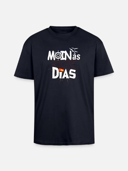 MOINas Dias - Oversized Heavyweight Unisex T-Shirt - French Navy