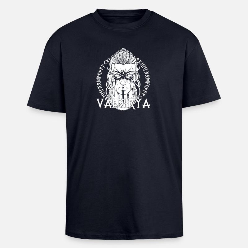 Walküre - Oversized Heavyweight Unisex T-Shirt - French Navy