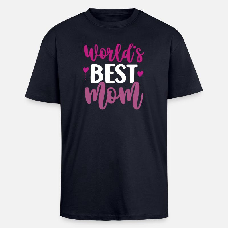 Die beste Mutter der Welt - Oversized Heavyweight Unisex T-Shirt - French Navy