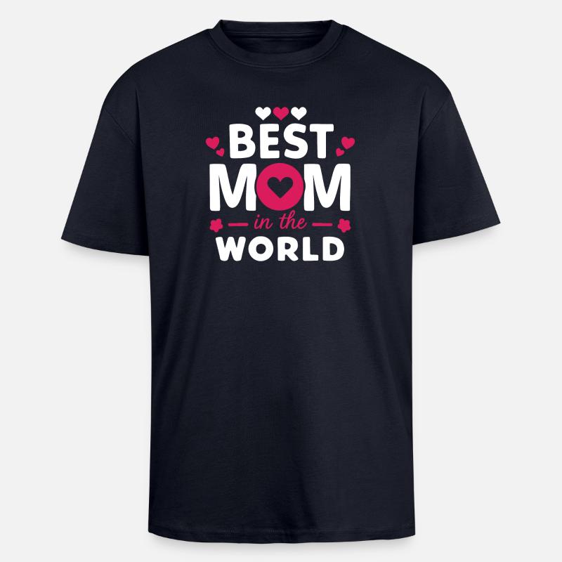 Beste Mutter der Welt - Oversized Heavyweight Unisex T-Shirt - French Navy