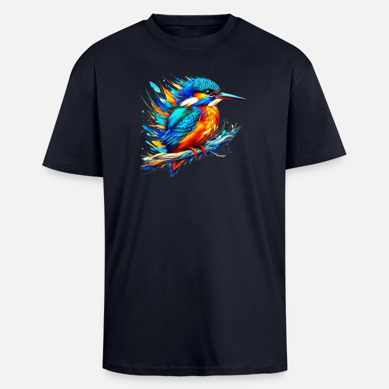Eisvogel - Oversized Heavyweight Unisex T-Shirt - French Navy