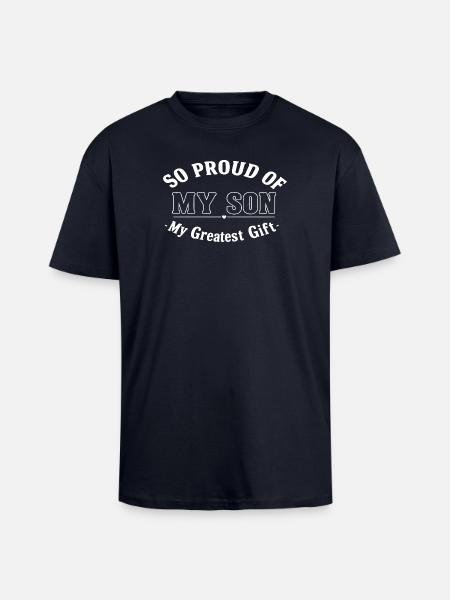 My son, my greatest gift - Unisex Oversized Heavyweight T-shirt - french navy