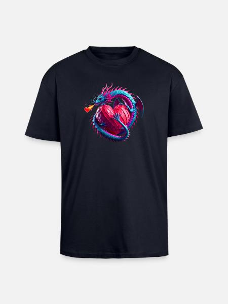 Dragonheart (01) - Unisex Oversized Heavyweight T-shirt - french navy
