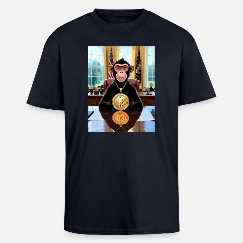JensJensen - Oversized Heavyweight Unisex T-Shirt - French Navy