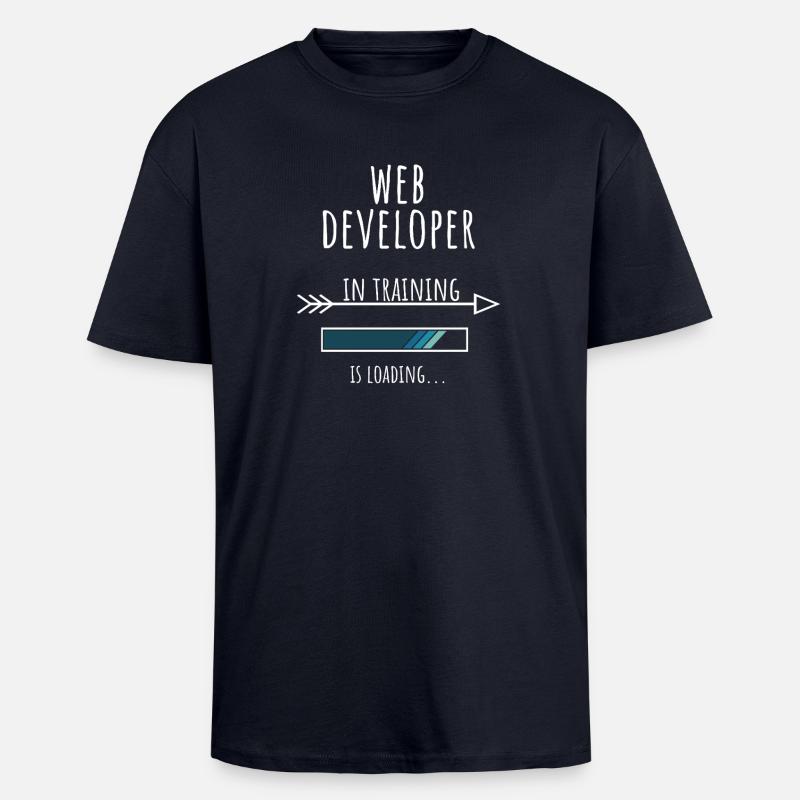 Web Developer in Ausbildung Beruf Geschenk - Oversized Heavyweight Unisex T-Shirt - French Navy