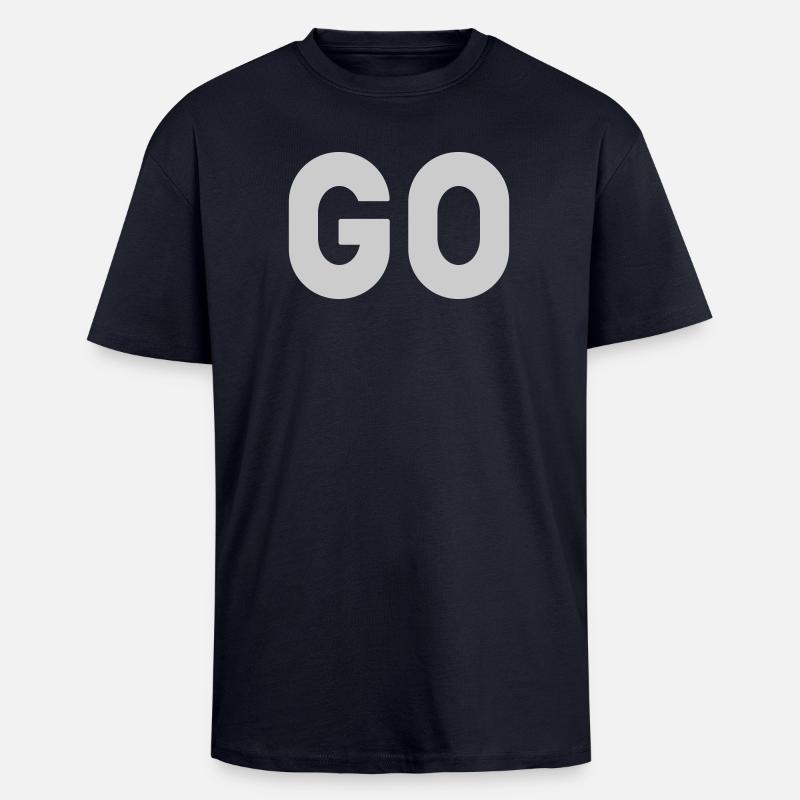 GO - Oversized Heavyweight Unisex T-Shirt - French Navy