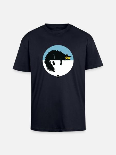 Lazy Surveillance Mode - Unisex Oversized Heavyweight T-shirt - french navy