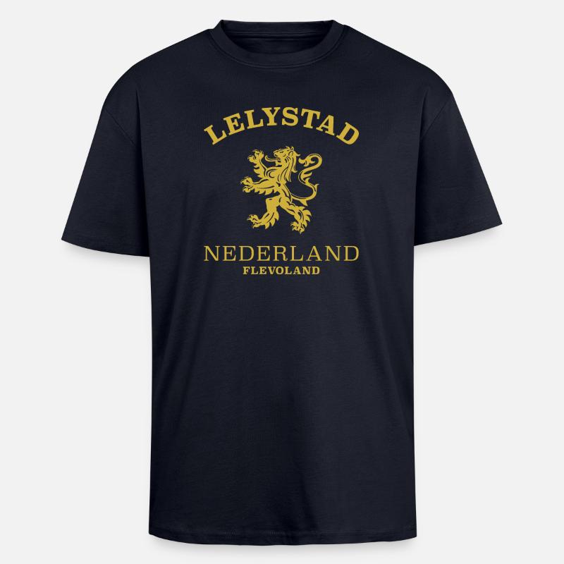 Lelystad, Norway, Norway - Unisex Oversized Heavyweight T-shirt - french navy