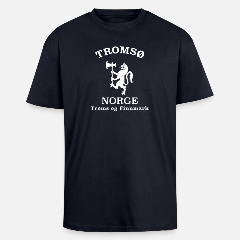 Tromsø, Norway, Norway - Unisex Oversized Heavyweight T-shirt - french navy