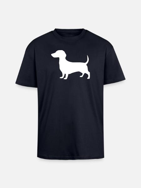 Dachshund Dog Gift Dachshund Owner - Unisex Oversized Heavyweight T-shirt - french navy