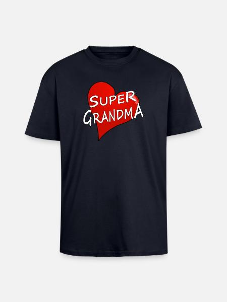 SUPER GRANDMA - Unisex Oversized Heavyweight T-shirt - french navy