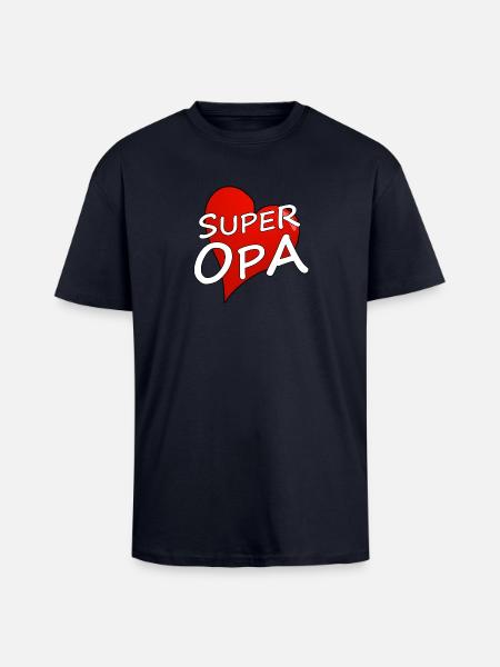 SUPER OPA - Oversized Heavyweight Unisex T-Shirt - French Navy