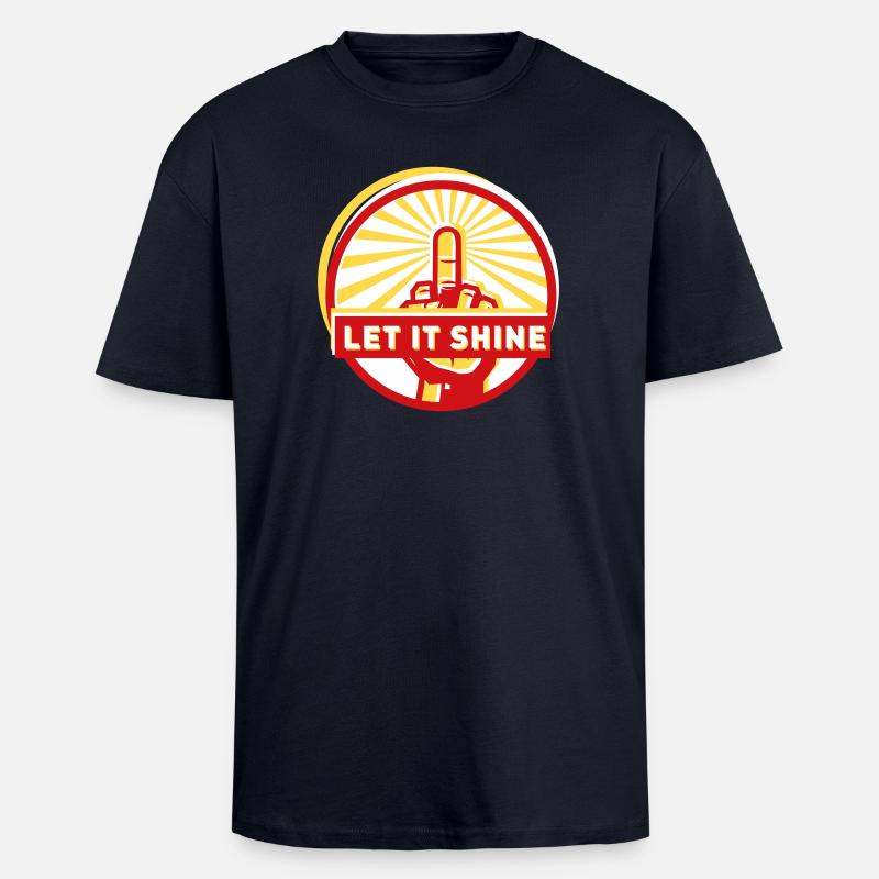 let it shine - Unisex Oversized Heavyweight T-shirt - french navy