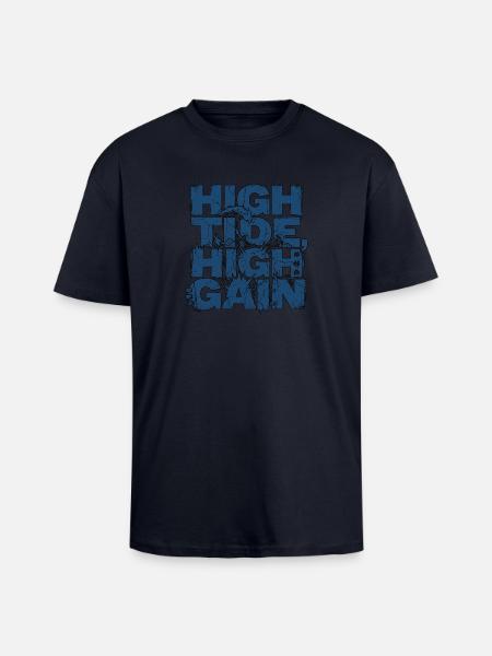 Surf Rock High Tide - Unisex Oversized Heavyweight T-shirt - french navy
