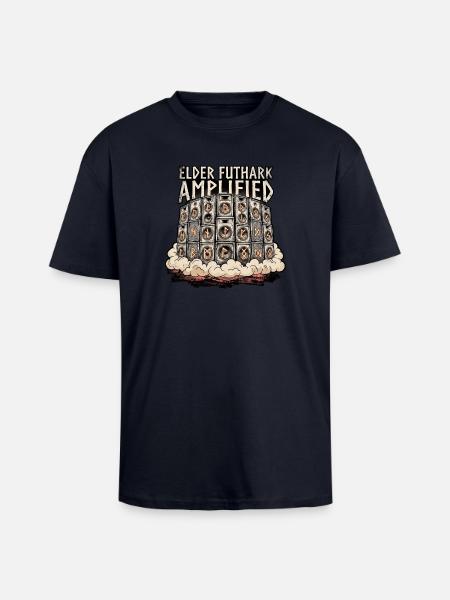Germanen Party Festival - Oversized Heavyweight Unisex T-Shirt - French Navy