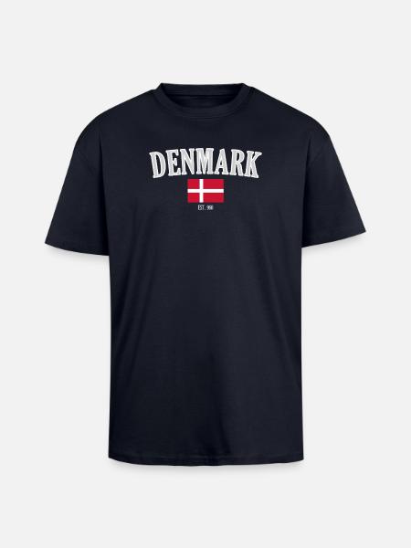 Denmark since 980 – Scandinavia nostalgia - Unisex Oversized Heavyweight T-shirt - french navy
