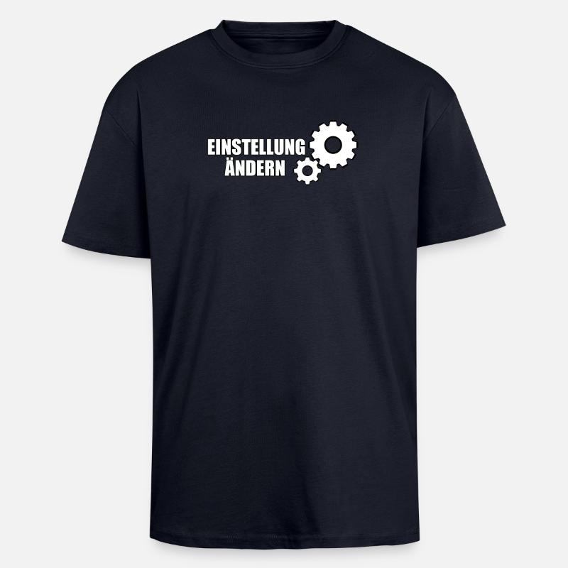 CHANGE SETTING - Unisex Oversized Heavyweight T-shirt - french navy